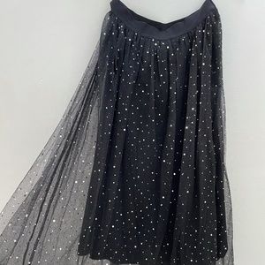Black Sparkled Skirt